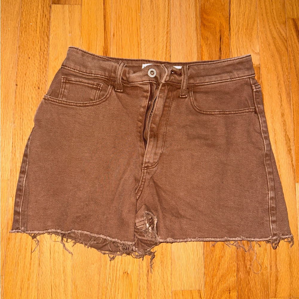 Women’s Brown Jean Shorts